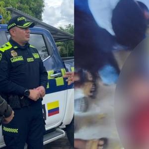 Autoridades y el joven asesinado en las últimas horas