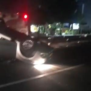 Momentos posteriores al impacto quedaron registrados a través de videos compartidos en redes sociales