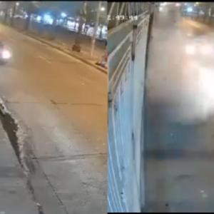 El sujeto en el momento de la detonación