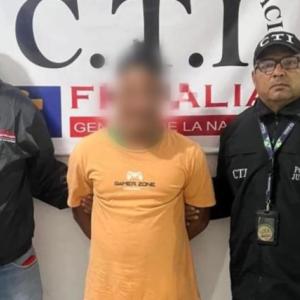 El capturado por las autoridades como consecuencia del crimen