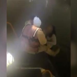 Momento del agónico rescate