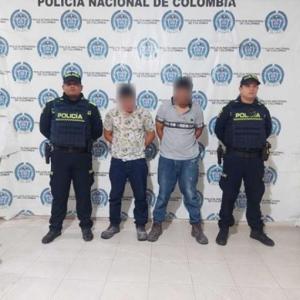 Los dos capturados quedaron a disposición de la Fiscalía General de la Nación