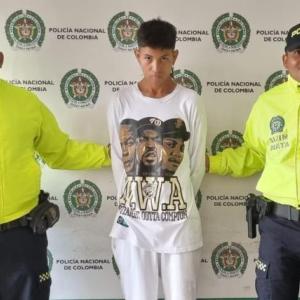 Osvaldo Rafael Hernández Manotas, alias Chucky, tras ser capturado.