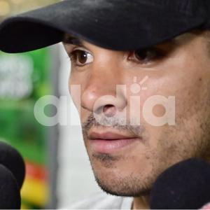 Nicolás Zalazar en su llegada a Barranquilla