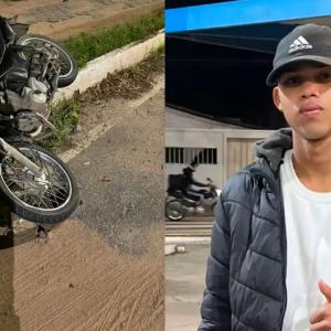 La moto y el joven fallecido