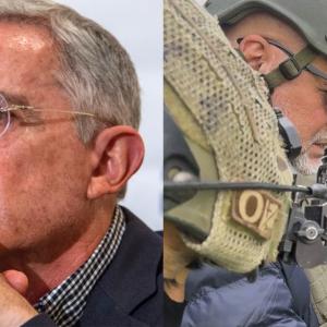 Álvaro Uribe, expresidente, a la izquierda; y Salvatore Mancuso, tras su arribo a Colombia, a la derecha