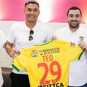 Teófilo Gutiérrez durante su presentación