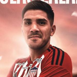 La imagen con la que Junior anunció la contratación de Nicolás Zalazar.