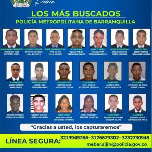 El cartel de los más buscados