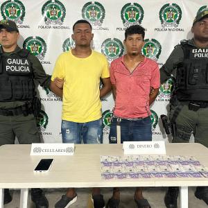 Los capturados fueron trasladados a las instalaciones de la uri siendo dejados a disposición de la autoridad competente por el delito de extorsión. 