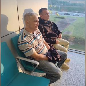 Jaime Saade en el aeropuerto de Brasil