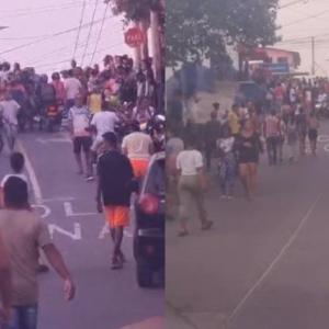 Momento del enfrentamiento