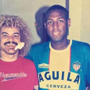 Cristian Racero acompañado con el' 'Pibe' Valderrama