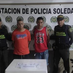 Los dos detenidos quedaron a disposición de la Fiscalía General de la Nación