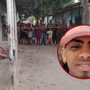 El joven víctima de los disparos y el lugar de los hechos