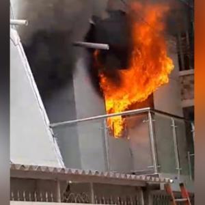 Fueron minutos de terror para los residentes del sector.