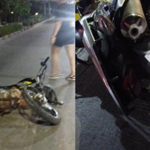 La moto que protagonizó los hechos