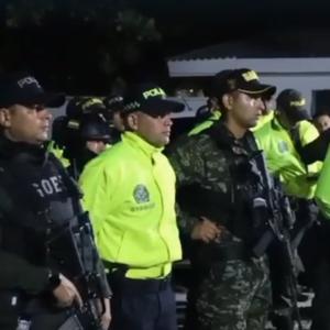 Momento del operativo policial
