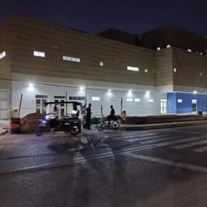 Fachada del Hospital de Palmar de Varela, en la zona oriental del Atlántico.