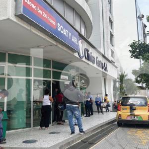 A la clínica centro fueron conducidos varios heridos