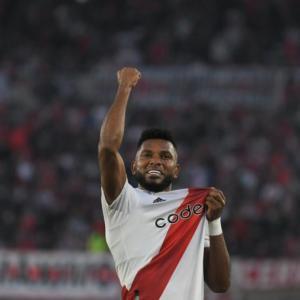 Miguel Ángel Borja, delantero de River Plate con pasado en Junior