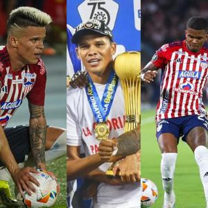 De izquierda a derecha: Vladimir Hernández, Wálmer Pacheco, Carlos Bacca, Brayan Ceballos y Luis Daniel 'Cariaco' González