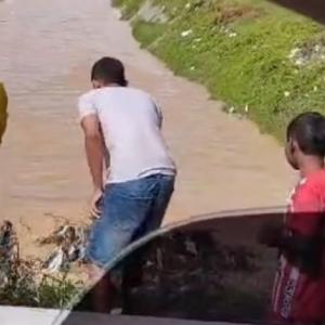 Lugar donde cayó el menor