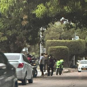 Uniformados de la Policía Metropolitana hicieron presencia en el lugar de los hechos