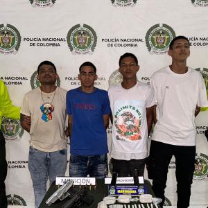 Los cuatro detenidos por las autoridades