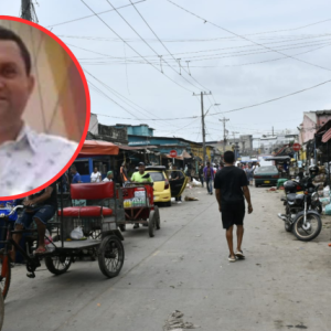 El hombre víctima y el lugar de los hechos