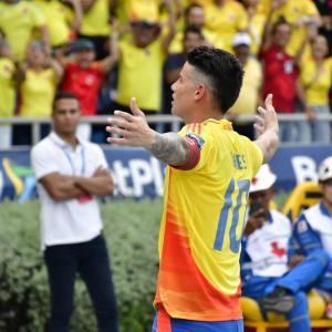 James Rodríguez celebra su gol