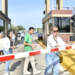 Imagen de la manifestación desarrollada durante la mañana de este martes