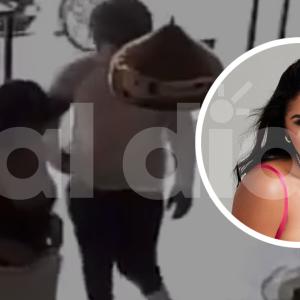 Momento del robo a la artista vallenata en Barranquilla