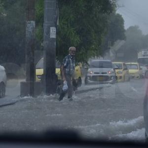 Lluvias en las calles de Barranquilla