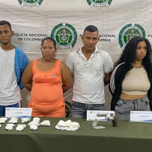 Los capturados en el operativo de las autoridades