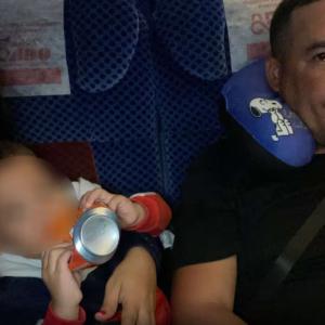 La familia durante su viaje