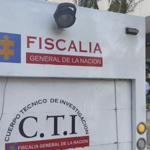Camión del CTI de la Fiscalía General de la Nación