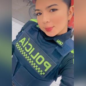 Dania Ximena Contreras Osorio, patrulelra accidentada el psado viernes en la Avenida Murillo.