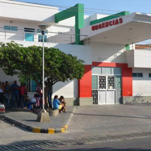 Centro médico al que fue conducido el hombre lesionado