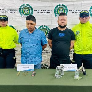 Los capturados fueron identificados con los alias de 'El Gringo' y 'Johan'