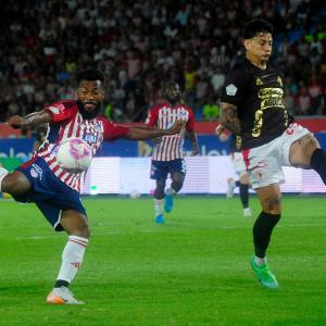 Juego de Junior contra América por la liga colombiana