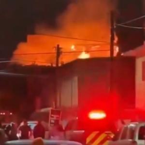 Momento del incendio