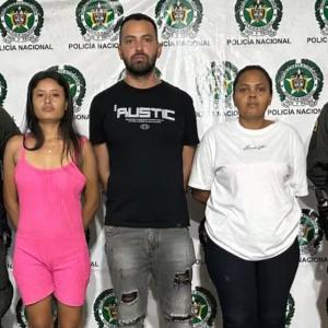 Capturados por extorsión en Barranquilla.