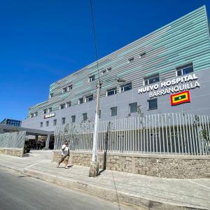 Nuevo Hospital de Barranquilla, donde murió una de las víctimas.