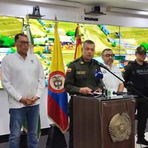 General Edwin Urrego, comandante de la Policía Metropolitana de Barranquilla.