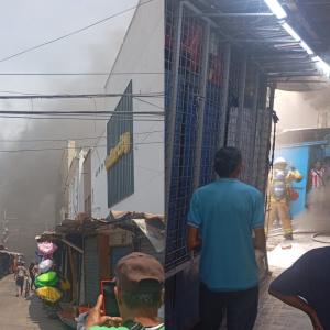 Incendio en el centro de Barranquilla.