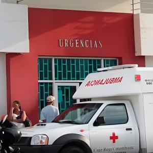 Paso El Pueblo, donde trasladaron a dos heridos en Las Flores.