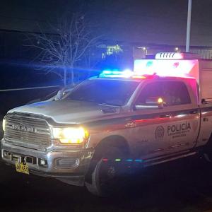 Automotor de la Policía.