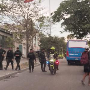Balacera a la altura de la antigua Escuela de Policía Antonio Nariño.