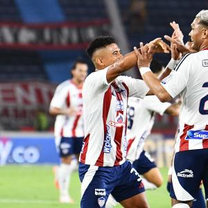 Edwin Herrera y Teófilo Gutiérrez, jugadores de Junior.